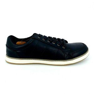 Jousen Milan‎ Mens AMY877 Leather Casual Lace Up Sneaker Shoes Black 11.5